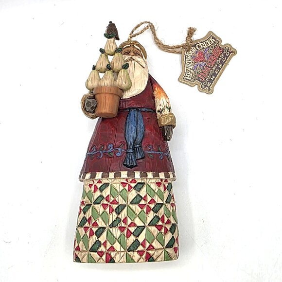 Jim Shore Vintage 2002 Heartwood Creek Santa Ornament Partridge in Pear Tree - Picture 5 of 8